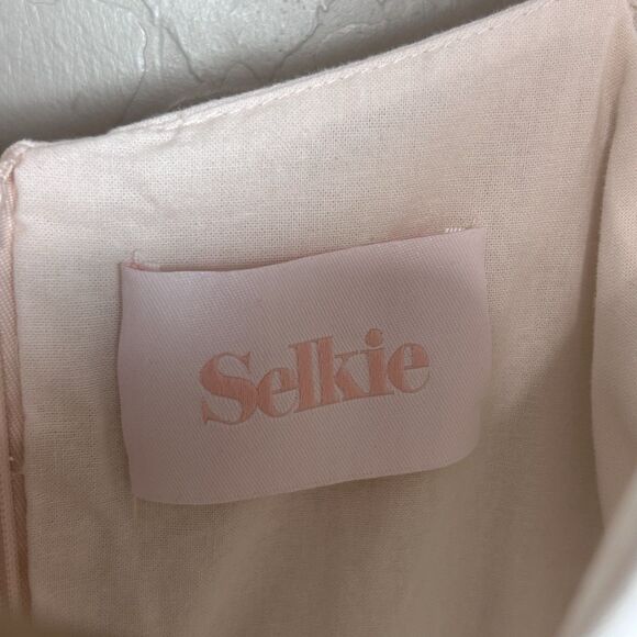 Selkie The Lickety Split Ritz Gown Size XS Pale Pink Puff Sleeve Cottagecore - Picture 6 of 8